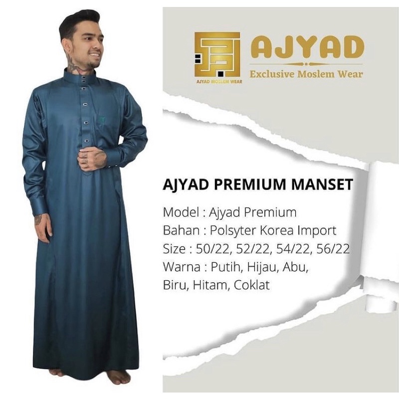 GAMIS/JUBAH AJYAD PREMIUM MANSET