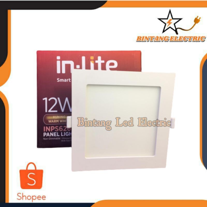 DOWNLIGHT PANEL 12W 12WATT KOTAK INLITE IN-LITE LAMPU LED