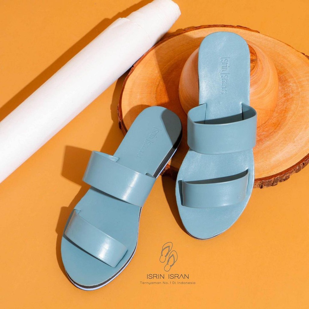 Sandal Selop Wanita - LINEA by ISRIN ISRAN ORIGINAL-Biru Muda