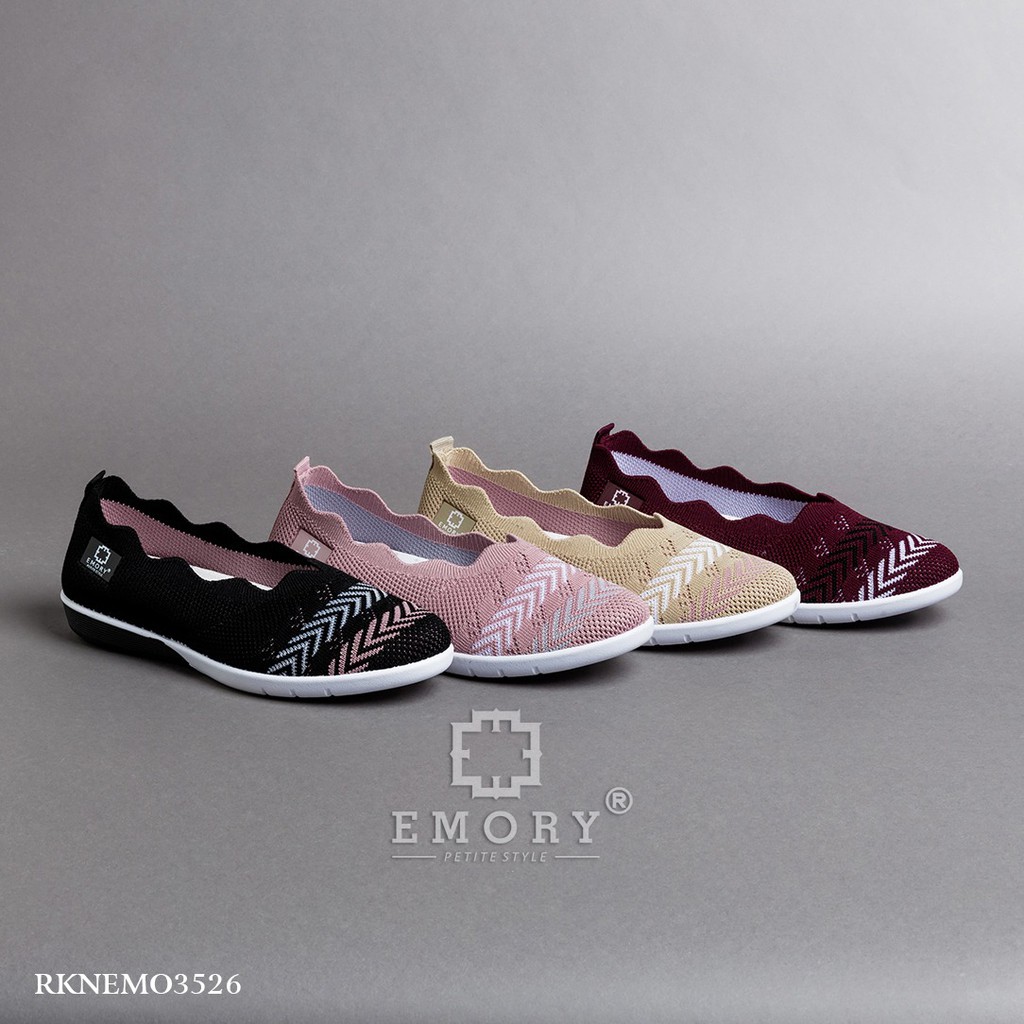 EMORY FLEXKNIT FLATS RKNEMO3526 ORIGINAL BRAND SEPATU FLAT WANITA IMPORT BATAM