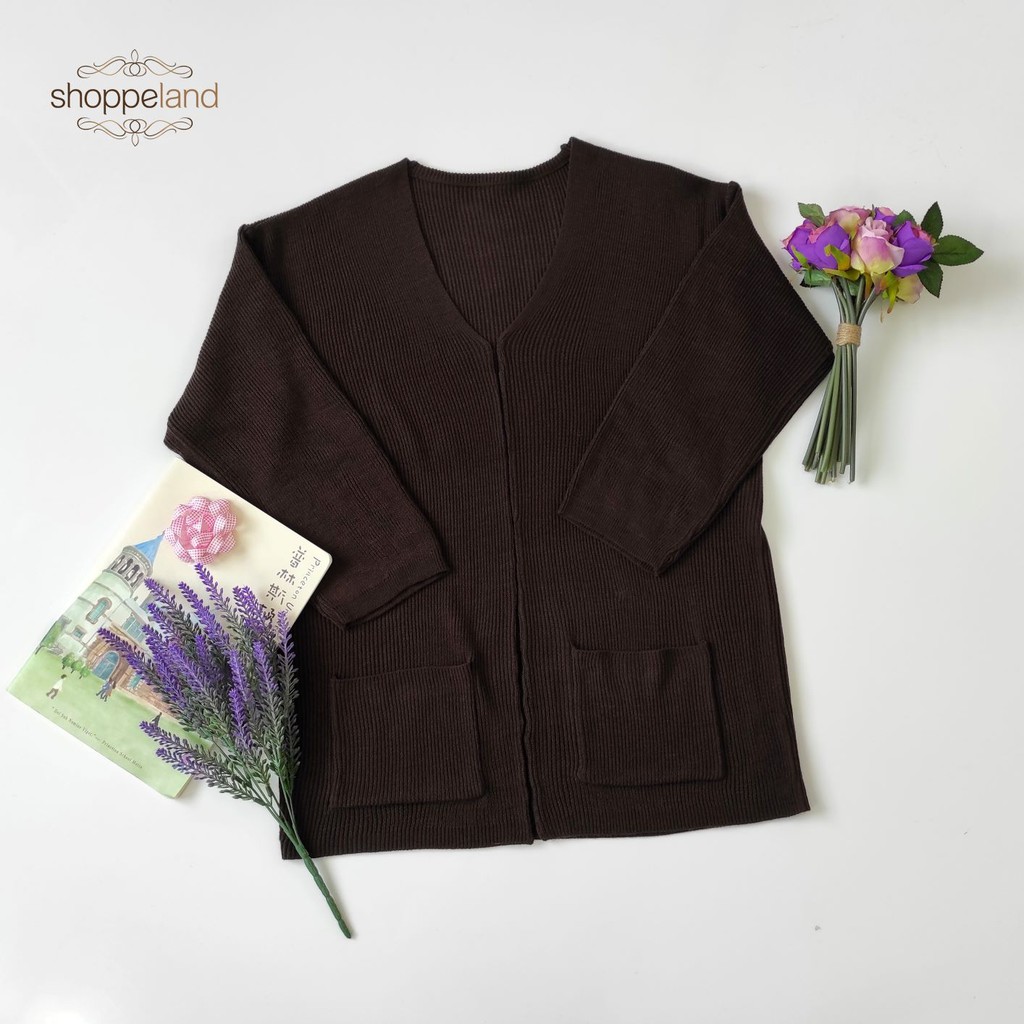 CARDIGAN RAJUT CAMERUN - PART 1-Coffee