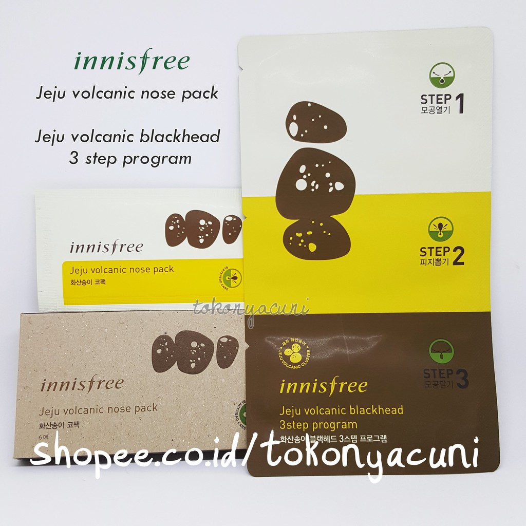  READY STOCK INNISFREE JEJU VOLCANIC NOSE  PACK 