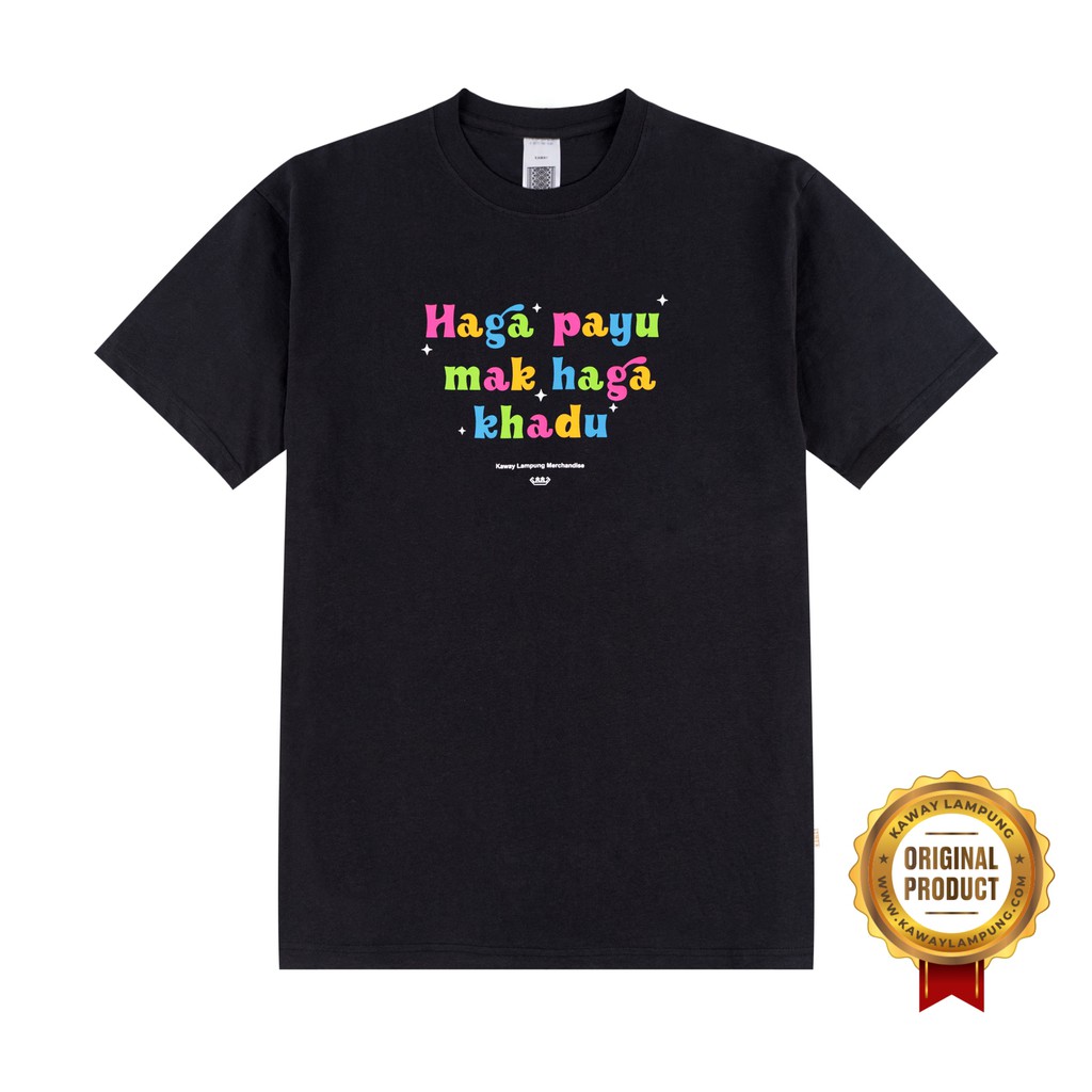 Kaway T-shirt Kaos HAGA PAYU Black