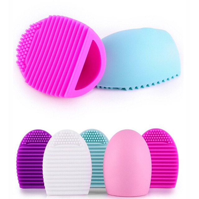 MARKAS HL0184 Brush Egg Pad Alat Pembersih Kuas Makeup Brush Cleaner Bahan silikon