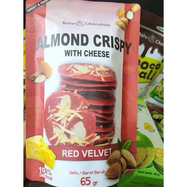 

Almond Crispy Cheese Red Velvet ~ Batu Chocolate