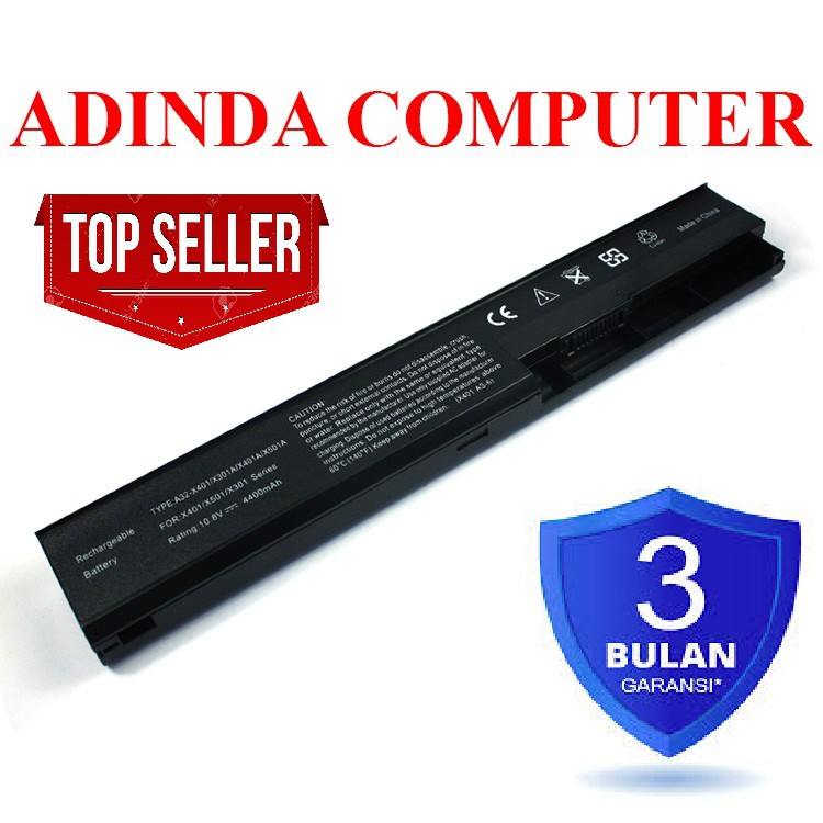 Baterai Asus X401A X401U X401 X501 X501A A41-X401