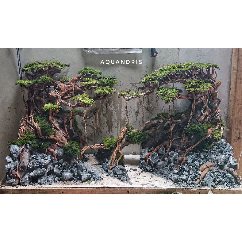hardscape aquascape pesanan 100cm