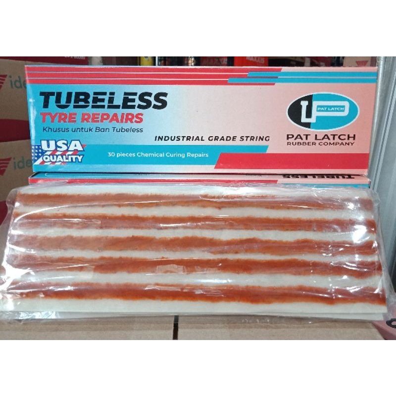 PAT LATCH ASLI USA 1 BOX ISI 30 PCS CACING TUBLES PENAMBAL BAN TUBLES 100% ORIGINAL