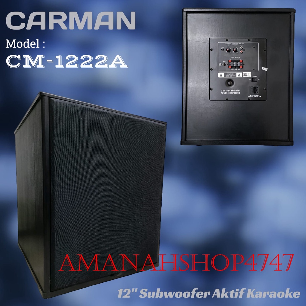 SUBWOOFER AKTIF CARMAN  12 INCH SUBWOOFER CARMAN CM-1222A