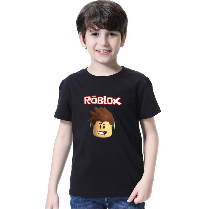 Kaos T Shirt Unisex Lengan Pendek Gambar Kartun Roblox Untuk Musim Panas Shopee Indonesia - gambar t shirt keren roblox