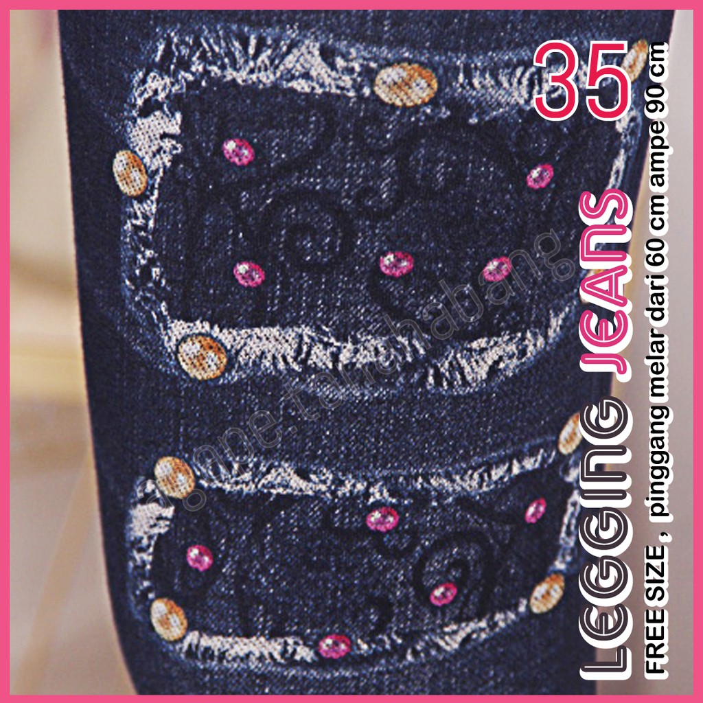 legging Jeans # 35 / Legging Jeans Wanita