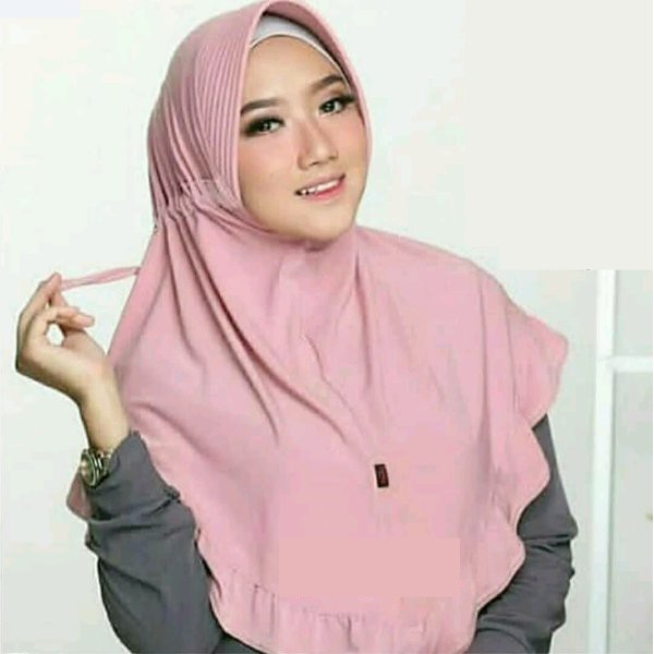 MONA TALITA Rempel Hijab Jersey Super / Khimar talita Serut / Jilbab Pet Antem / Kerudung instan