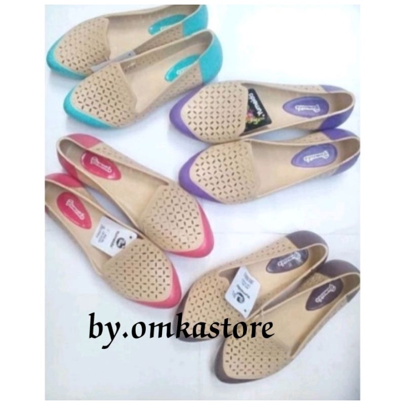 sepatu Karet Wanita Flat shoes karet Yumeida (khusus size 36)