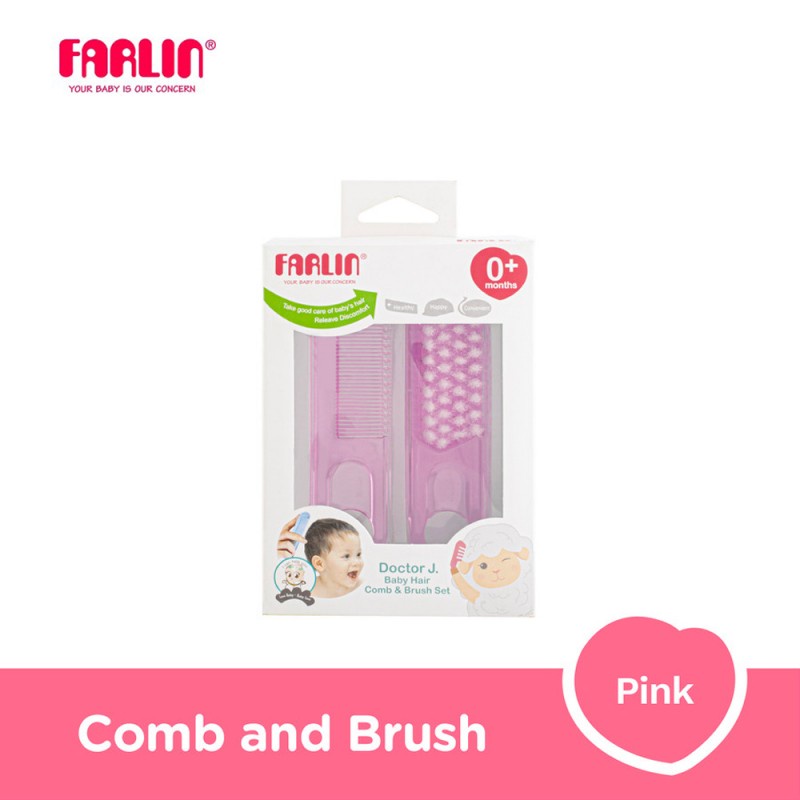 Farlin Comb and Brush / Sisir Bayi Set Isi 2 Pcs