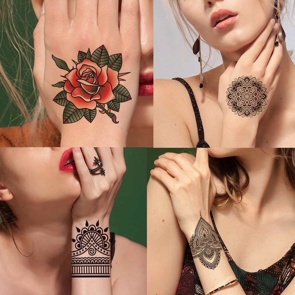 Tatto temporary model Henna &amp; rose MODEL CD 104