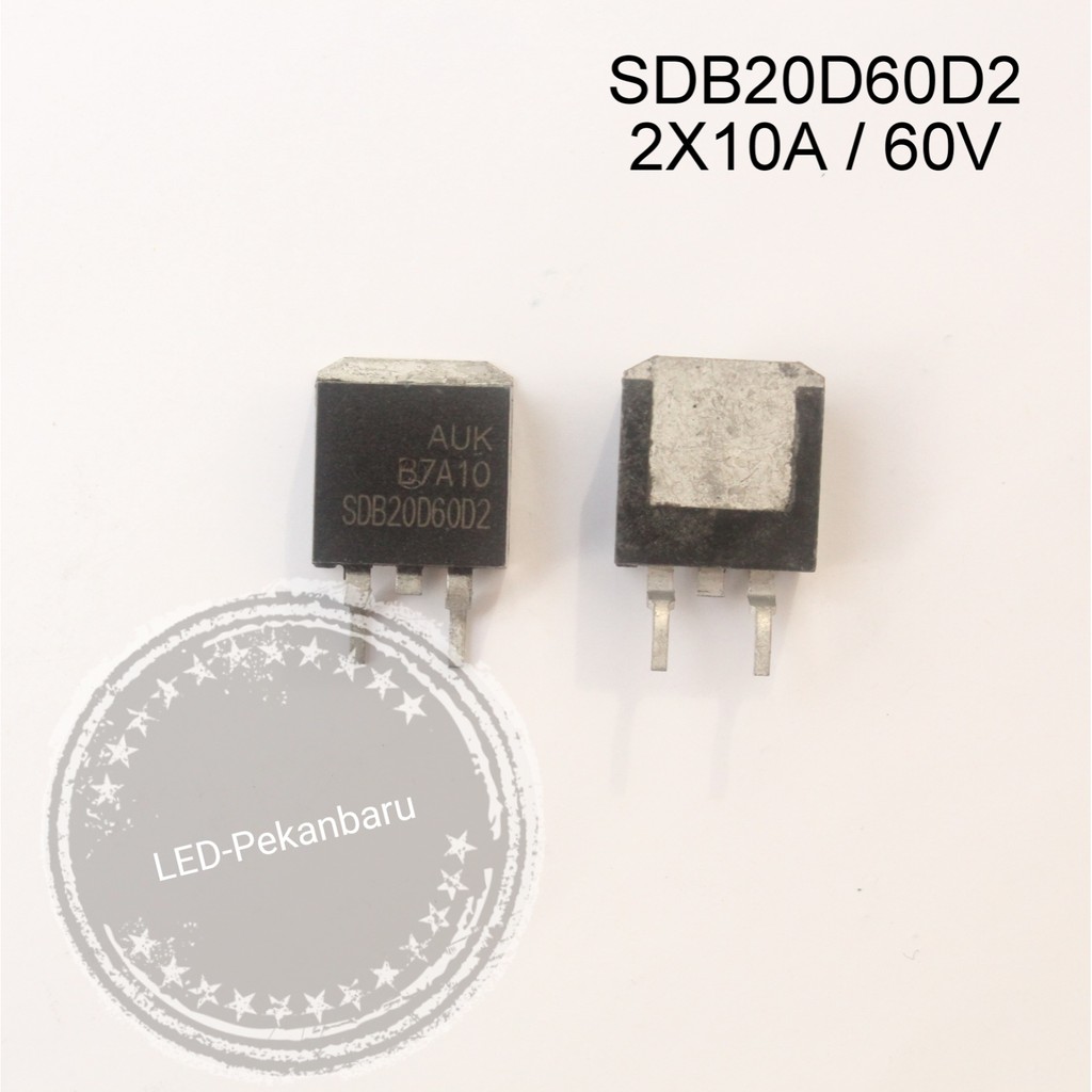 DIODA SDB20D60D2 2X10A 60V 20D60 DUAL COMMON CATHODE SCHOTTKY RECTIFIER