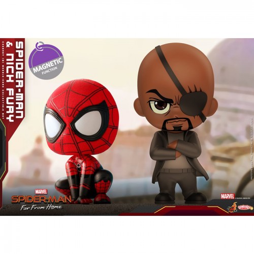 Cosbaby 632 Marvel: Spider-Man Far From Home - Spider-Man and Nick Fury