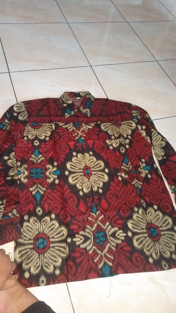 Baju Batik Pria Lengan Panjang Reguler M L Xl Xxl Kemeja Batik Pria Pekalongan Bahan Katun Prima