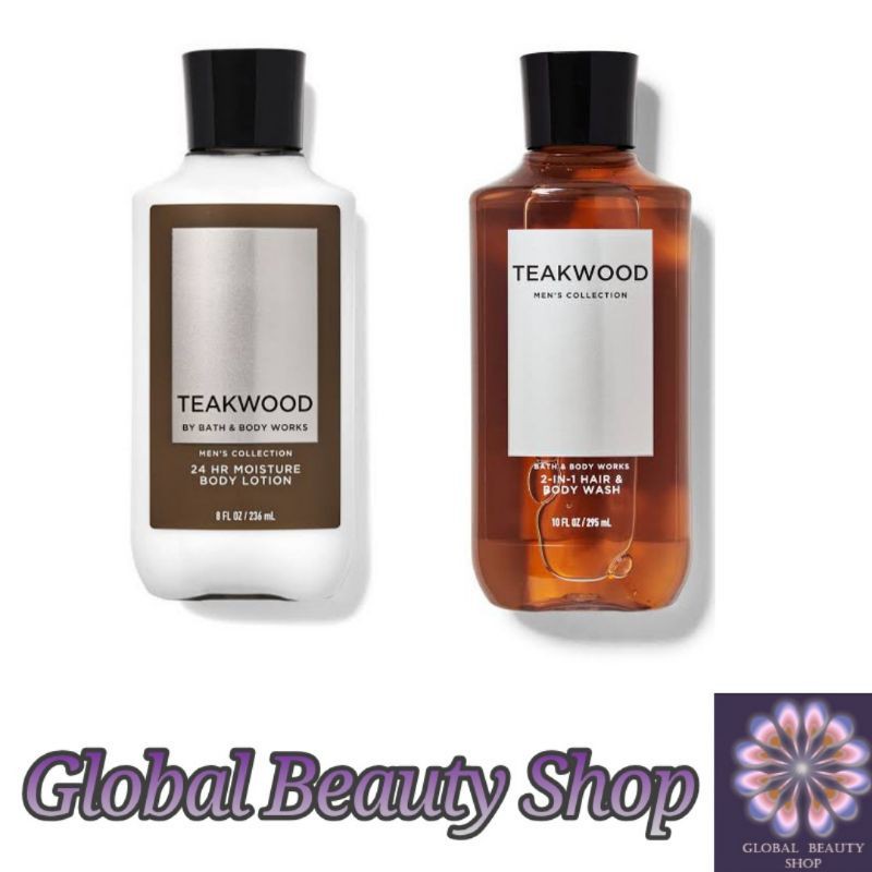 TEAKWOOD ( SABUN MANDI CAIR PRIA / COWO / BODY LOTION / SHOWER GEL ) BATH AND BODY WORKS