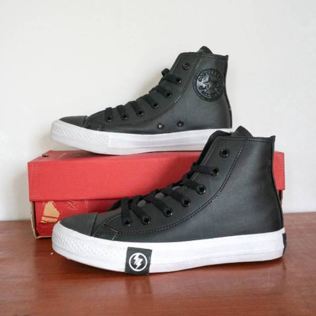 Sepatu Converse All Star Kulit Undefeated High Converse Chuck Taylor II  High Leather Sepatu Sekolah | Shopee Indonesia