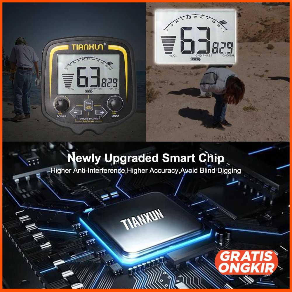 Pendeteksi Logam Metal Gold Silver Detector - TX-850