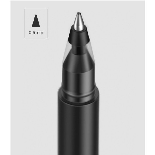

Pulpen xlaoml Millet write Black Xiaomi Mijia Gel Pen 0.5mm Isi 10 Pcs