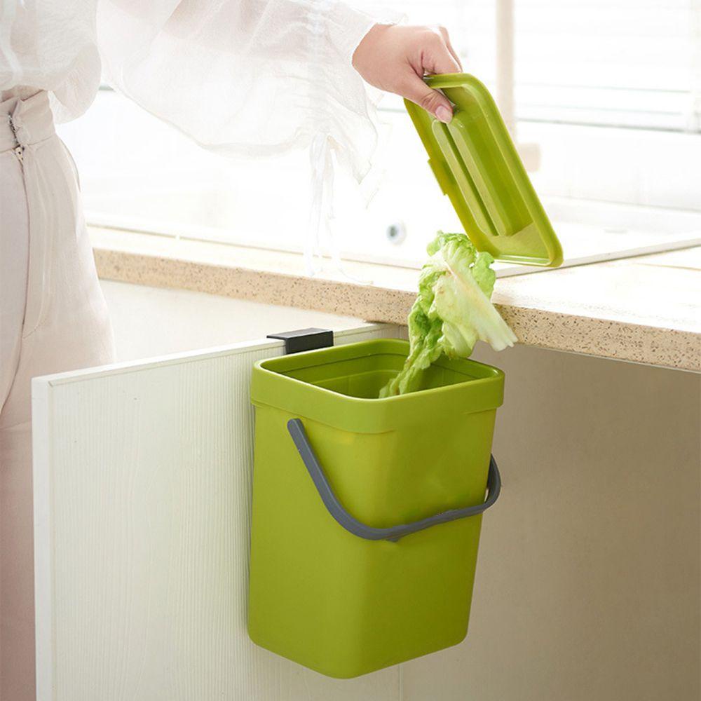 [Elegan] Tempat Sampah Dengan Tutup Plastik Dapur Kamar Mandi Untuk Rumah Wadah Pembuangan Limbah Anti Bau