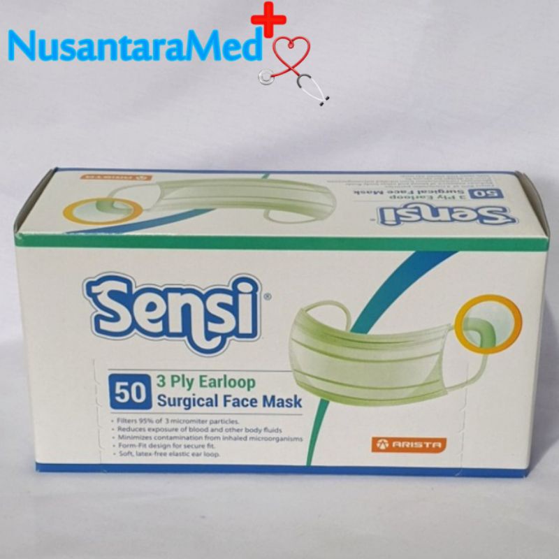 Masker Karet Sensi Masker Earloop Sensi Isi 50 Pcs Original Sensi Mask