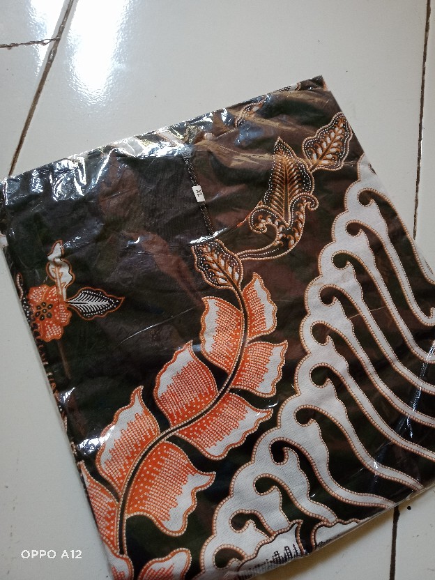 Gamis Batik Bunga Cantik