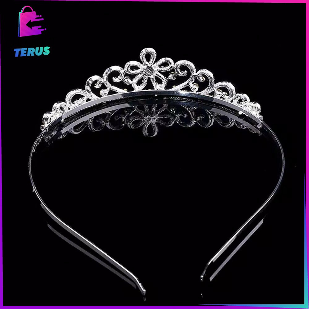 CT K81 Mahkota Wanita Korea Fashion Bando Princess Mahkota Anak Perempuan Bando Mahkota Anak Mahkota Ulang Tahun