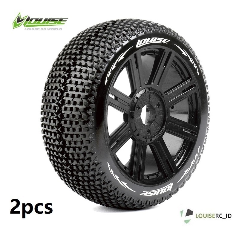 Louise B-TURBO 1/8 Buggy Tires Ban Rc Abisma Arrma Carson Hobao Losi Mugen Sworkz Team corally Xray 