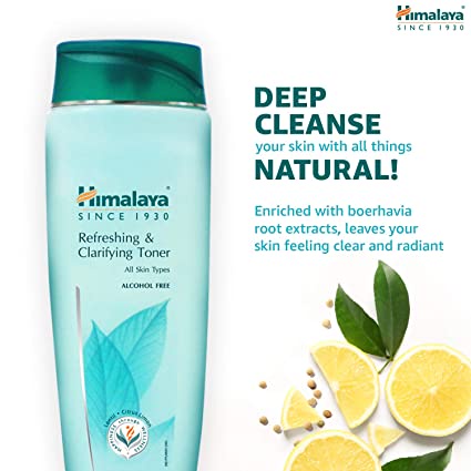 Himalaya Refreshing and Clarifying Toner 100ml Toner Lemon | Lentil | Boerhavia Root