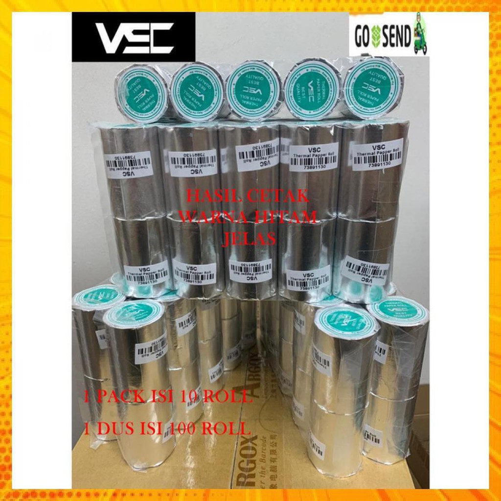 

Kertas Struk Thermal Paper / Pos Mobile Printer - Edc Vsc 58X40Mm -13
