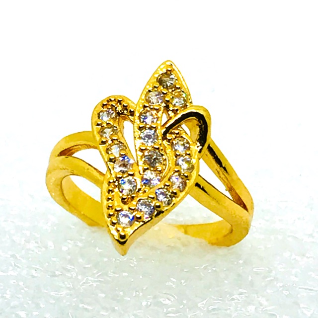 Cincin wanita // cincin permata //cincin lapis emas //cincin replika berlian //cincin