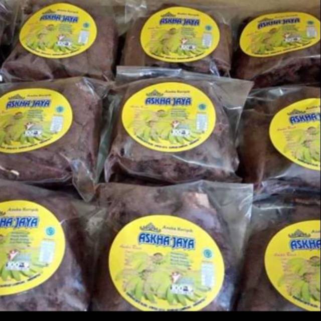 

Paket 1kg kripik pisang coklat askha jaya