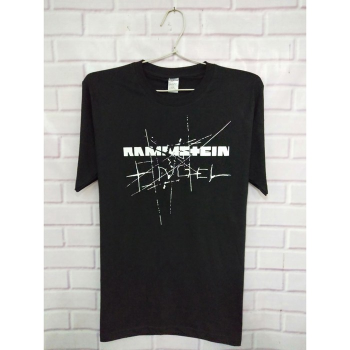 baju kaos tshirt musik metal pria wanita band Rammstein engel - white