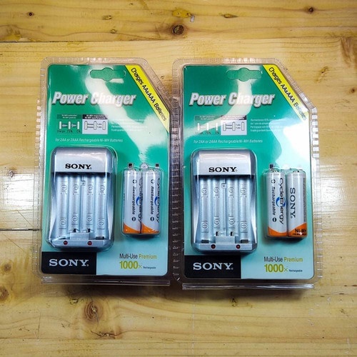 Satu Set Paket Baterai Cas Charge Sony 4600 Mah AA + Charger Sony