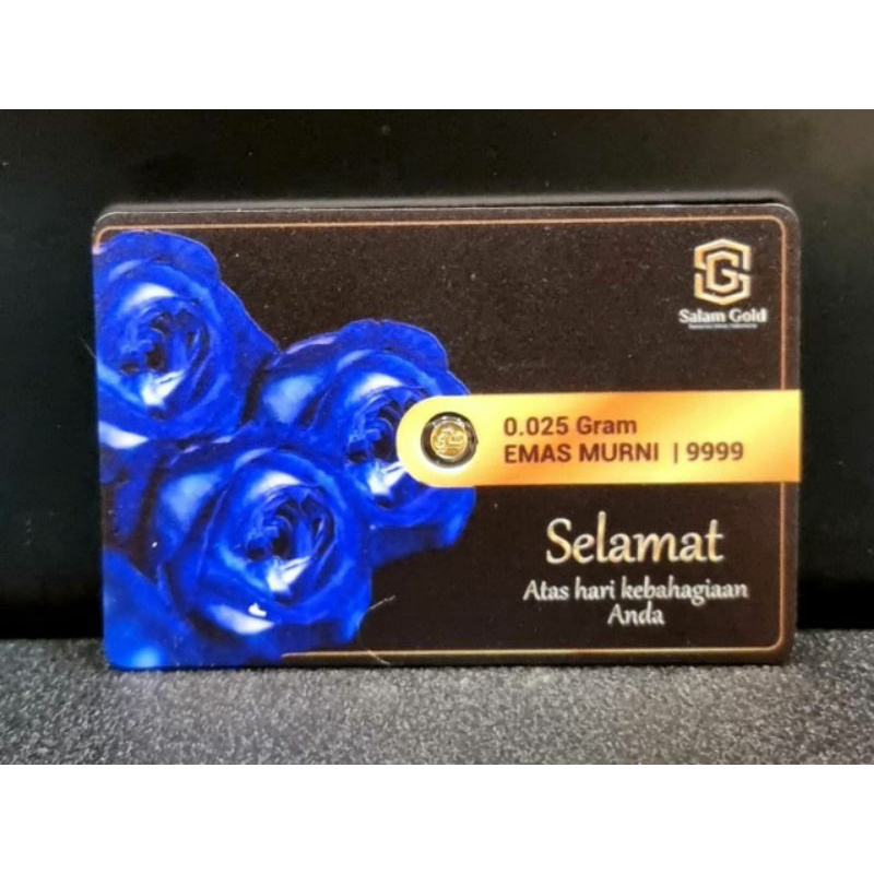 Emas Mini Salam Gold 0.025 gr Bunga