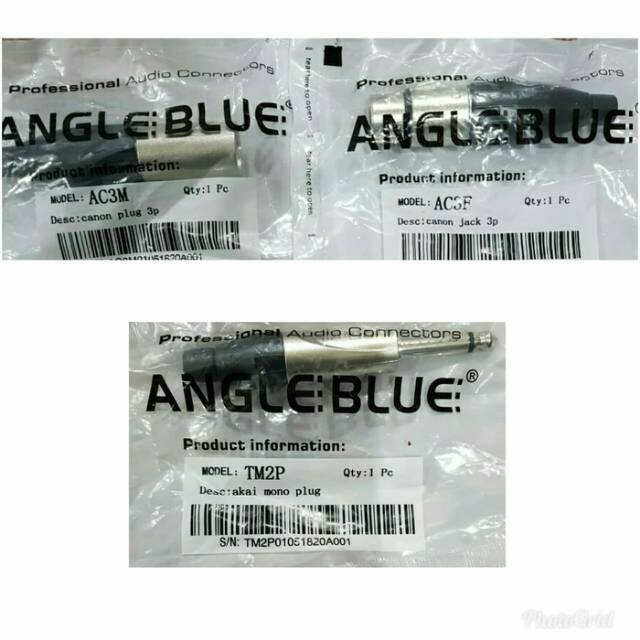 jack canon akay mono angelblue model amphenol