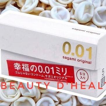 [Sale] Kondom Jepang Sagami 0.01 Sagami 001 5 Pcs [Terlaris]