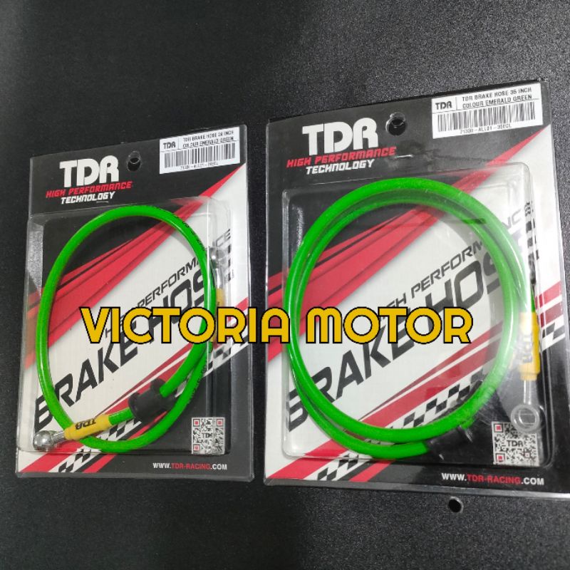 Selang rem motor TDR Warna Hijau 35inch/90cm &amp; 24inch/60cm