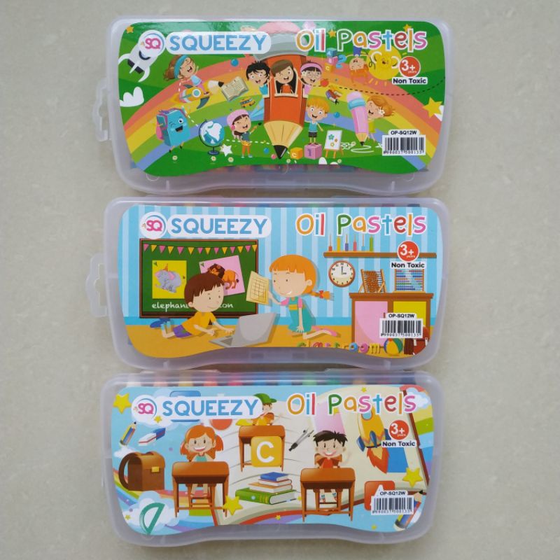 

Crayon Squeezy Oil Pastels isi 12 warna