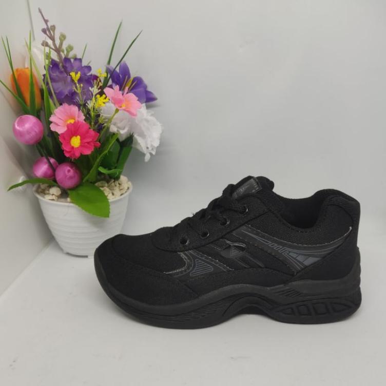 Paling Dicari.. Sepatu Sekolah / Sepatu Cewek Cowok / Sepatu Hitam / Fanner - Fs04
