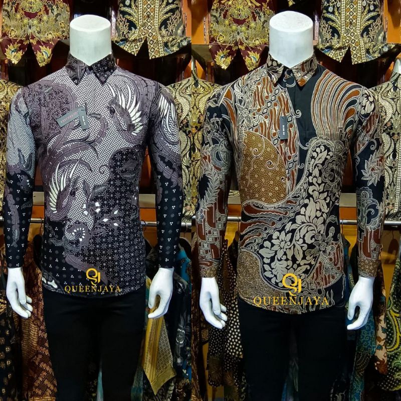 [REAL PICT]KEMEJA  BATIK SLIMFIT BAJU BATIK PRIA SLIMFIT MODERN BATIK SLIMFIT PREMIUM