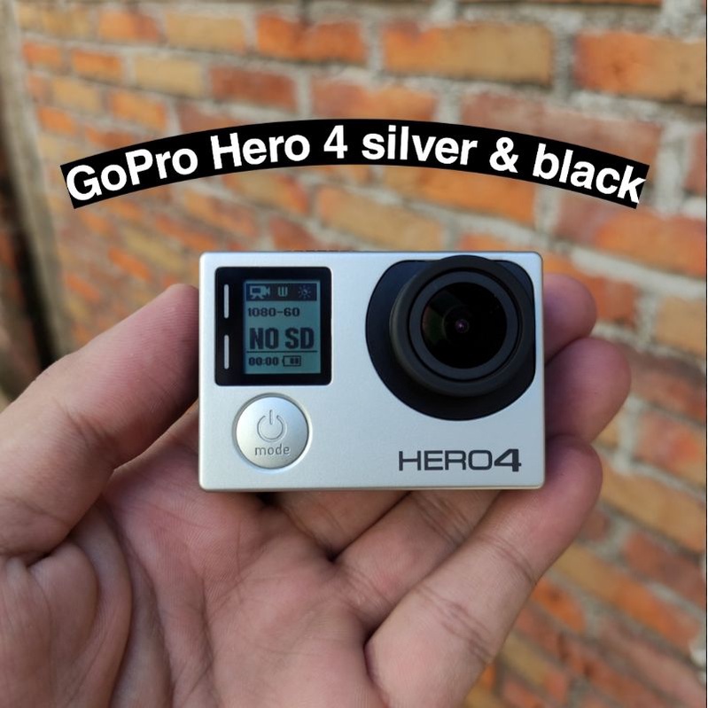Terbaik GoPro Hero 4 Silver & black/ foto asli