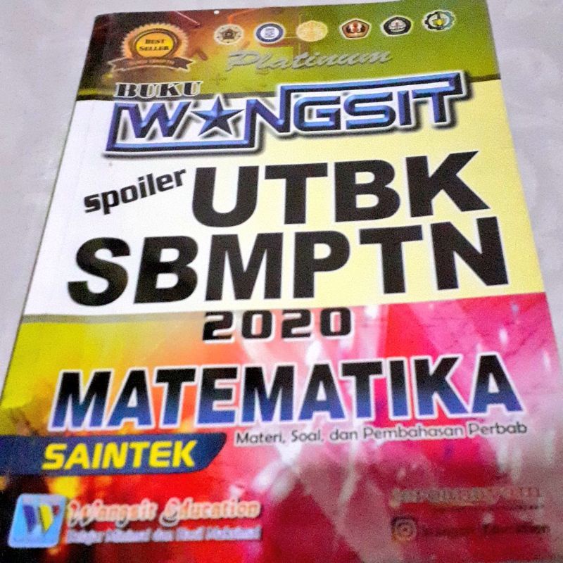 

BUKU WANGSIT PLATINUM MTK UTBK SBMPTN 2020