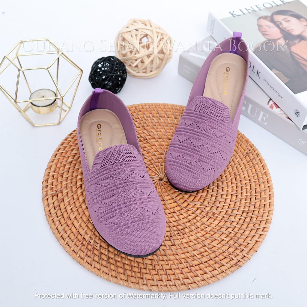 Gratica Sepatu Wanita Flat Shoes Rajut BG 01