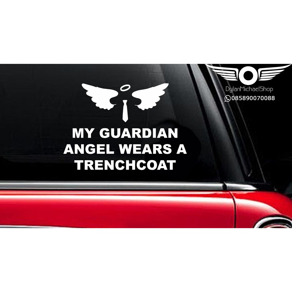 Stiker Kaca Supernatural My Guardian Angel Mobil Car Window Sticker