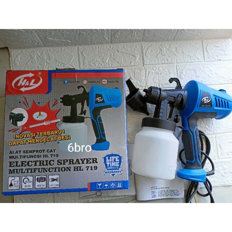 h l hl 719 electric spray gun alat semprot cat minyak tembok elektrik