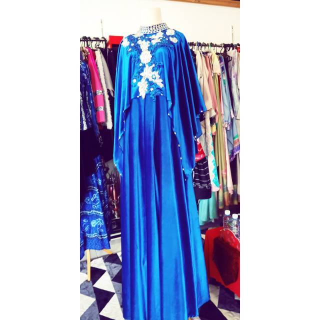 Ready Dress pesta muslimah bludru premium,